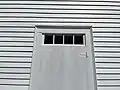 Transom above the front door