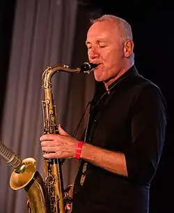 Performing in Arendal, Norway 2017.