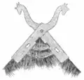 Drawing of a gable decoration 1901