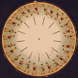 Eadweard Muybridge The Zoopraxiscope. 2 Athletes Boxing[61]