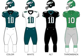 Philadelphia Eagles uniforms