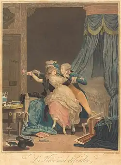The Poorly Defended Rose, intaglio (1791)