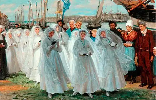 The First Communion, Dieppe by Philip Richard Morris