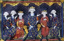 Kalila wa Dimna BNF Latin 8504. Ruler: Philip IV and family.