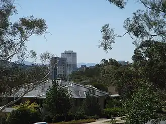 Looking towards the centre of Phillip from Swinger Hill