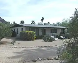 The L. Ron Hubbard House , a.k.a. as the L. Ron Hubbard House at Camelback , was built in 1945 and is located at 5501 N. 44th Street in Phoenix. The house belonged to Lafayette Ronald Hubbard, who was better known as L. Ron Hubbard, an American author who founded the Church of Scientology. The house is listed on the National Register of Historic Places.