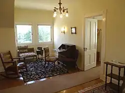Small study in the hallway of the second floor of the main mansion.
