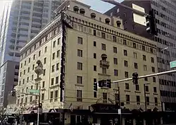 The San Carlos Hotel, also known as Hotel San Carlos, was built in 1925 and is located at 202 N. Central Avenue. Mae West, Clark Gable, Carole Lombard, Marilyn Monroe and Gene Autry are among the celebrities who at one time stayed at the San Carlos. The hotel was listed in the National Register of Historic Places in 1983. Reference number 83003498.