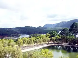 Landscape in front of the monastery