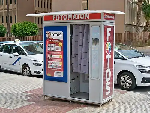 Fotomaton in Malaga, Spain