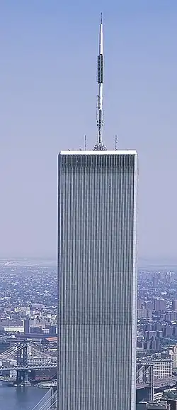 The original 1 World Trade Center (North Tower) was the tallest in the world from 1971 to 1973