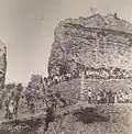 Photograph of Qila Anandgarh Sahib in Anandpur Sahib during excavation, renovation, or demolition work