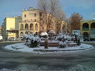 Piazza Clemente XI and its distinctive fountain