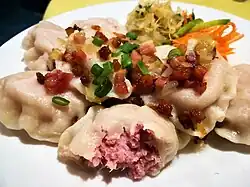 Goose pierogi