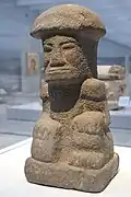 Mushroom stone, sculpted volcanic stone, Guatemala, Musée du Quai Branly