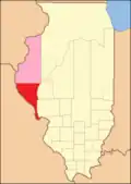 Pike County between 1823 and 1825, including unorganized territory temporarily attached to it[4]