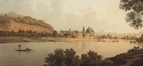 Schloss Pillnitz in 1800