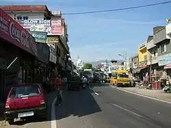 Shops on the side of Kalka Zirakpur Highway in Pinjore