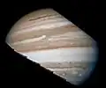 Jupiter close up as imaged by Pioneer 10