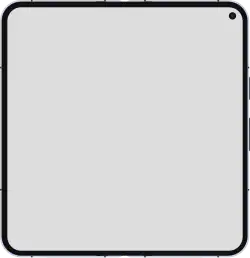 Diagram of the Pixel 10 Pro Fold smartphone. This image is redrawn from a Google Store (U.S.) raster image with properly-scaled screen and bezel sizes.
