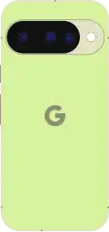 Diagram of a Pixel 10 smartphone in lemongrass.