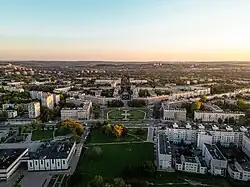 The central, oldest part of Nowa Huta (view from the south)