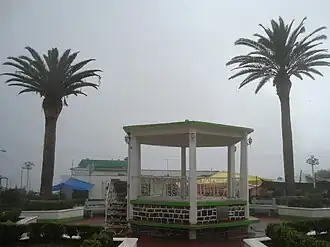 Rainy day in main square