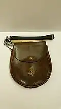 Plain leather sporran 1