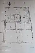 Plan based on an excavation report.