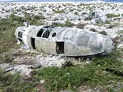 Aircraft wreckage on Howland