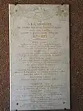 Former students who died during the Franco-German War of 1870.
