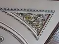 Plasterwork ceiling spandrel c 1880.
