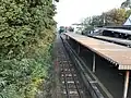 A view of the platform and track