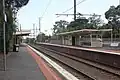 Westbound view from Platform 1, January 2016.