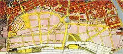Plan Zuid (Plan South) by Berlage, state of construction 1922. - De Dageraad (r)