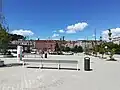 Bus station square