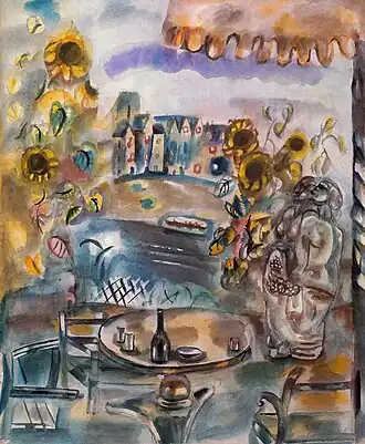 'Pleasure Garden' 1932 watercolour by Frances Hodgkins