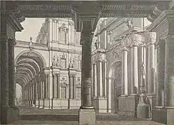 Entrance of the Jesuit College in Połock