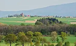 Pożarzysko seen from the west