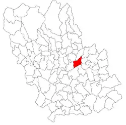 Location in Prahova County