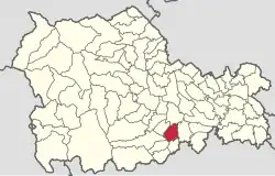 Location in Neamț County