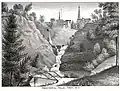 Sketch of High Falls, ca 1880