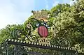 Detail of the main gate of the Parc de Blossac in Poitiers