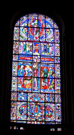 The Crucifixion Window from Poitiers Cathedral (second half of the 12th century)