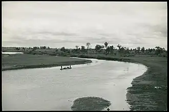 The Styr River near the villages of Kallaurovichi and Vuyvichy. Photo by Henryk Poddębski, 1930–1939.