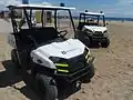 Guàrdia Urbana UTV's on La Barceloneta beach.