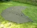 Two Polish Army shelter halves fastened together