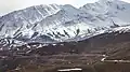 Alborz mountain range and Lar National Park from Polur.