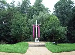 Memorial to murdered Polish partisans in Barut