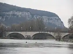 The bridge of Sault-Brénaz